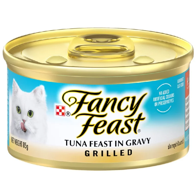 premium dog food bowl-Fancy Feast Grilled Tuna Feast In Gravy Canned Cat Food 85g