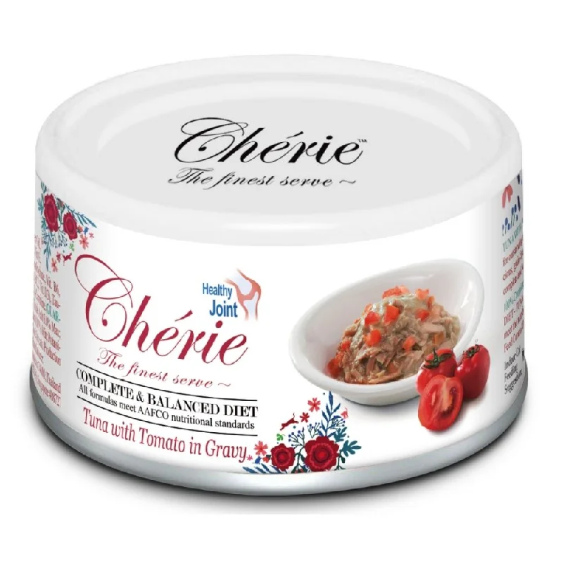 rabbit water dispenser-Cherie Complete & Balanced Healthy Joint Tuna with Tomato in Gravy Canned Cat Food 80g