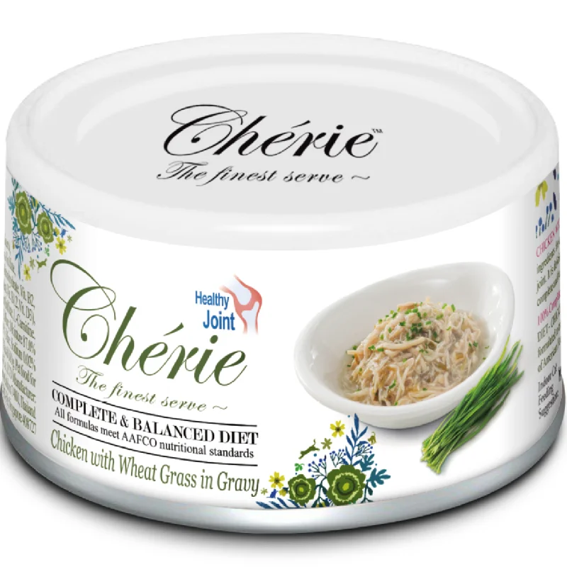 pet odor eliminator-Cherie Complete & Balanced Healthy Joint Chicken with Wheat Grass in Gravy Canned Cat Food 80g