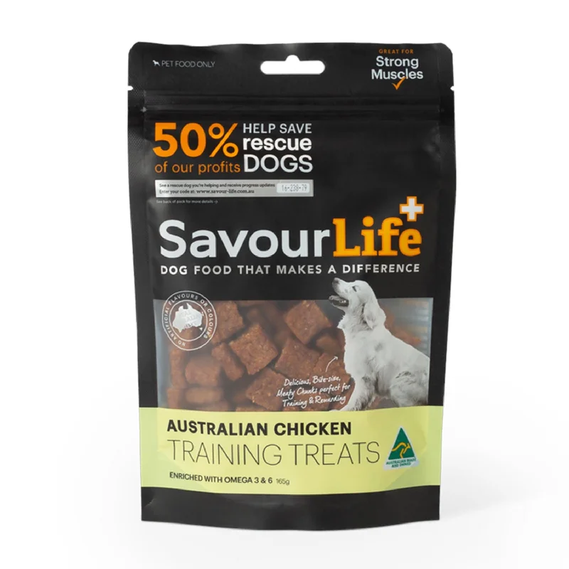 waterproof dog bed-SavourLife Chicken Dog Training Treats 165g