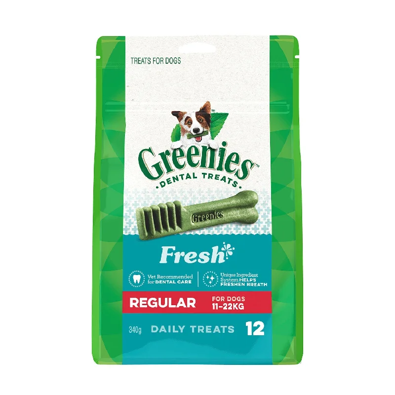 breathable pet carrier backpack-Greenies Fresh Regular Dental Dog Treat 340g