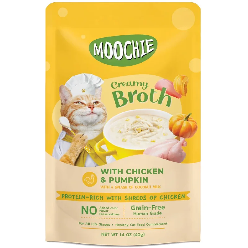 organic catnip spray-20% OFF: Moochie Creamy Broths With Chicken & Pumpkin Grain-Free Pouch Cat Food 40g x 16