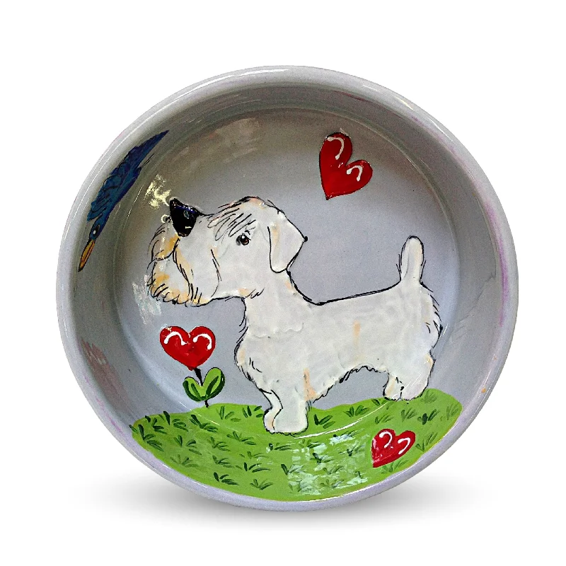 memory foam dog bed-Love Whiskers - Sealyham Terrier Adoration Bowl