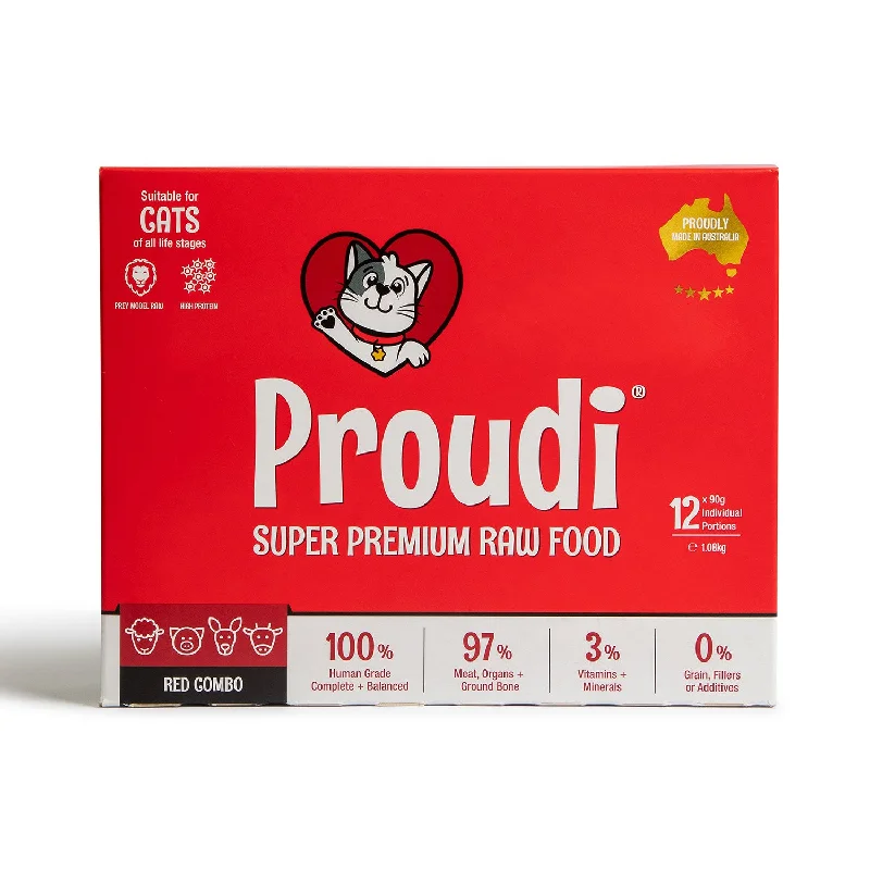 senior dog orthopedic bed-Proudi Premium Red Combo Raw Cat Food 1.08kg