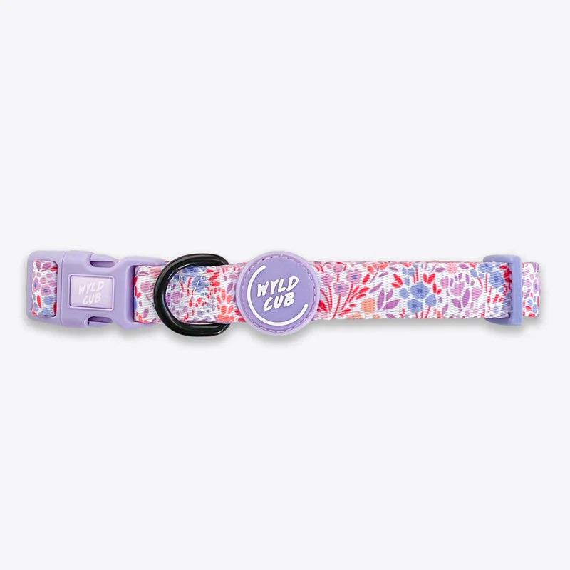 easy-to-clean reptile tank-Adjustable Dog Collar: Notting Hill Lilac