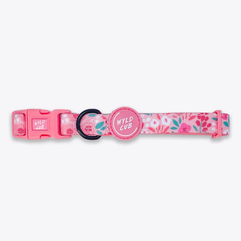 tangle-free dog leash-Adjustable Dog Collar: Notting Hill Rosé