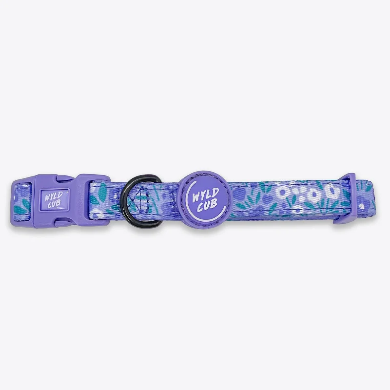 pet nail grinder-Adjustable Dog Collar: Notting Hill Wisteria