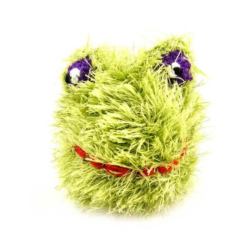 portable pet cooling fan-BallHead Frog - Handmade Squeaky Dog Toy