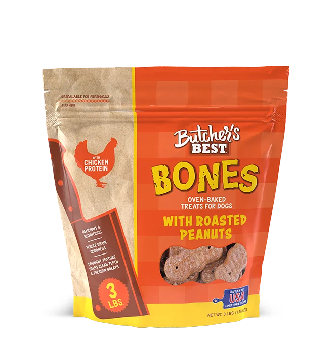 pet car seat cover-Butchers Best Bones With Roasted Peanuts