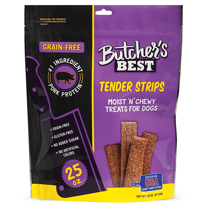 reflective pet harness-Butcher's Best Tender Strips Dog Treats