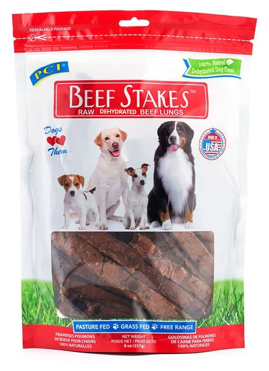 slow feeder dog bowl-Beef Stakes, 8 oz