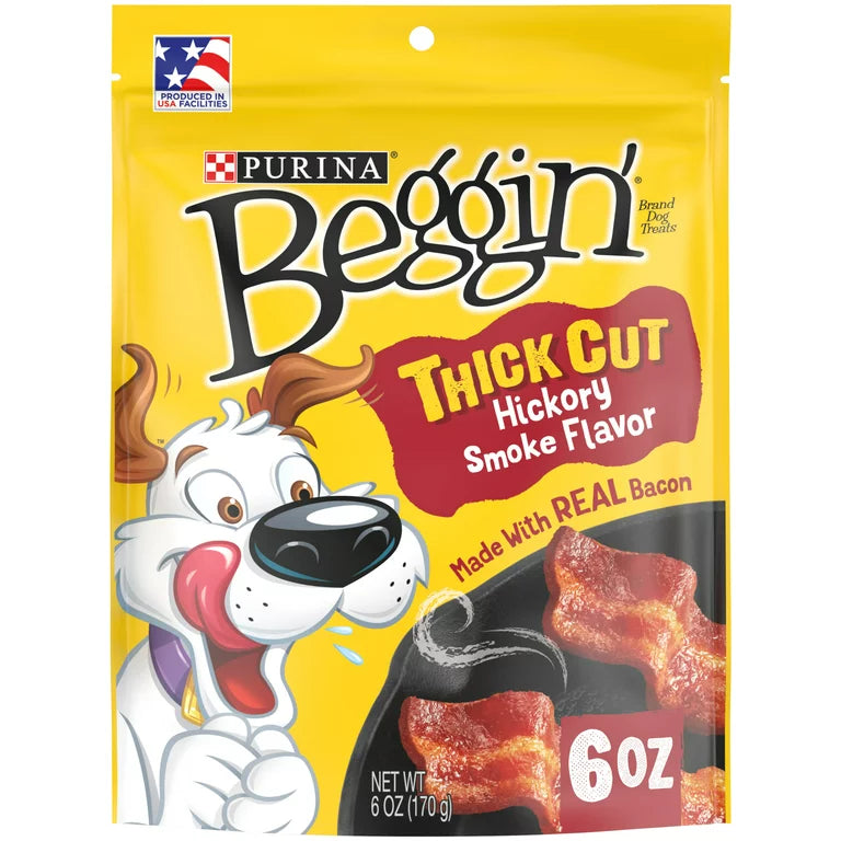 breathable pet carrier backpack-Beggin Strips Thick Cut Hickory Smoked Dog Treats