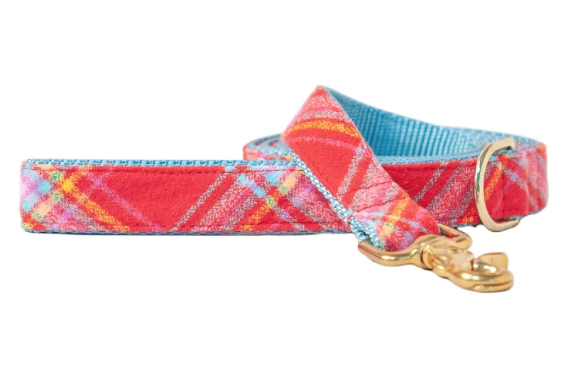 adjustable dog harness-Big Sky Flannel Dog Leash