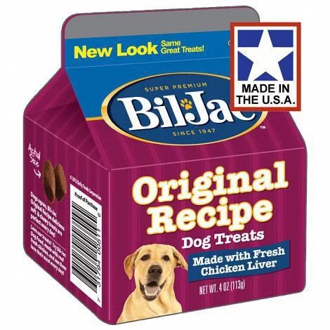 travel-friendly pet grooming kit-Bil Jac Original Recipe Liver Treats 4oz