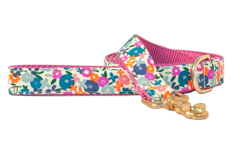 pet dental care kit-Birdie Floral Dog Leash