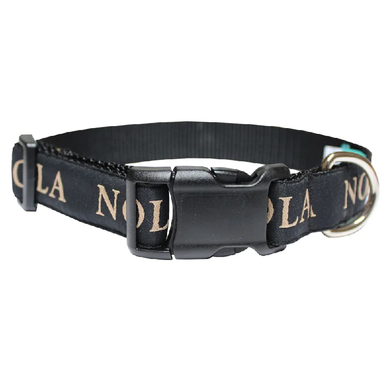 cat grass growing kit-Black NOLA Dog Collar