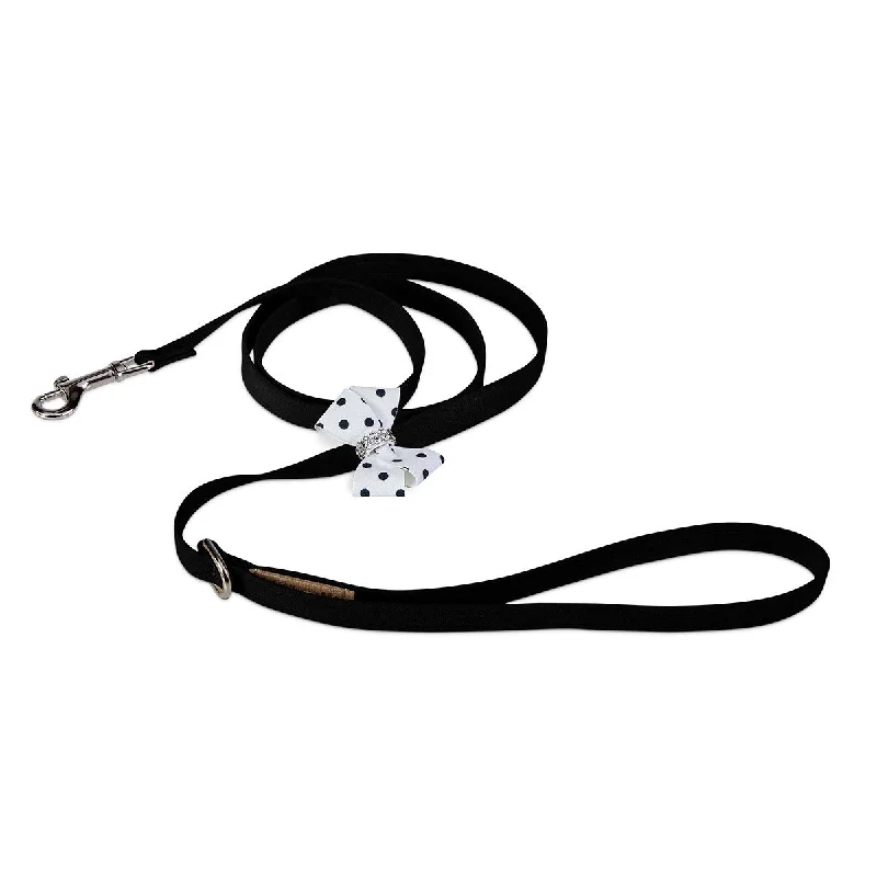 flea and tick prevention-Polka Dot Nouveau Bow Leash