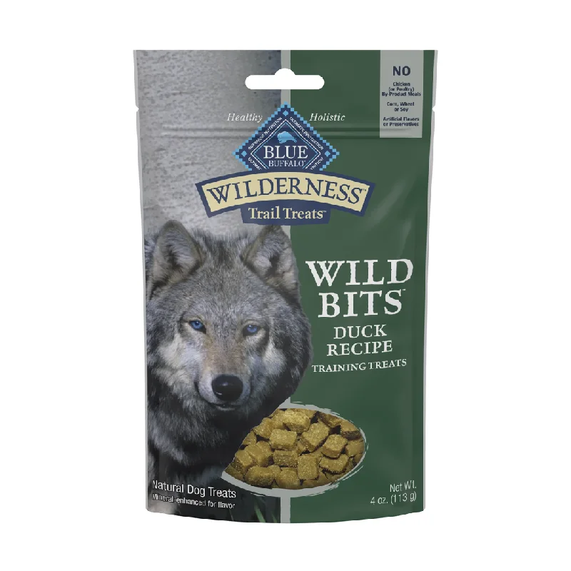 travel-friendly pet grooming kit-Blue Buffalo Wilderness Trail Treats Duck Wild Bits Dog Treats