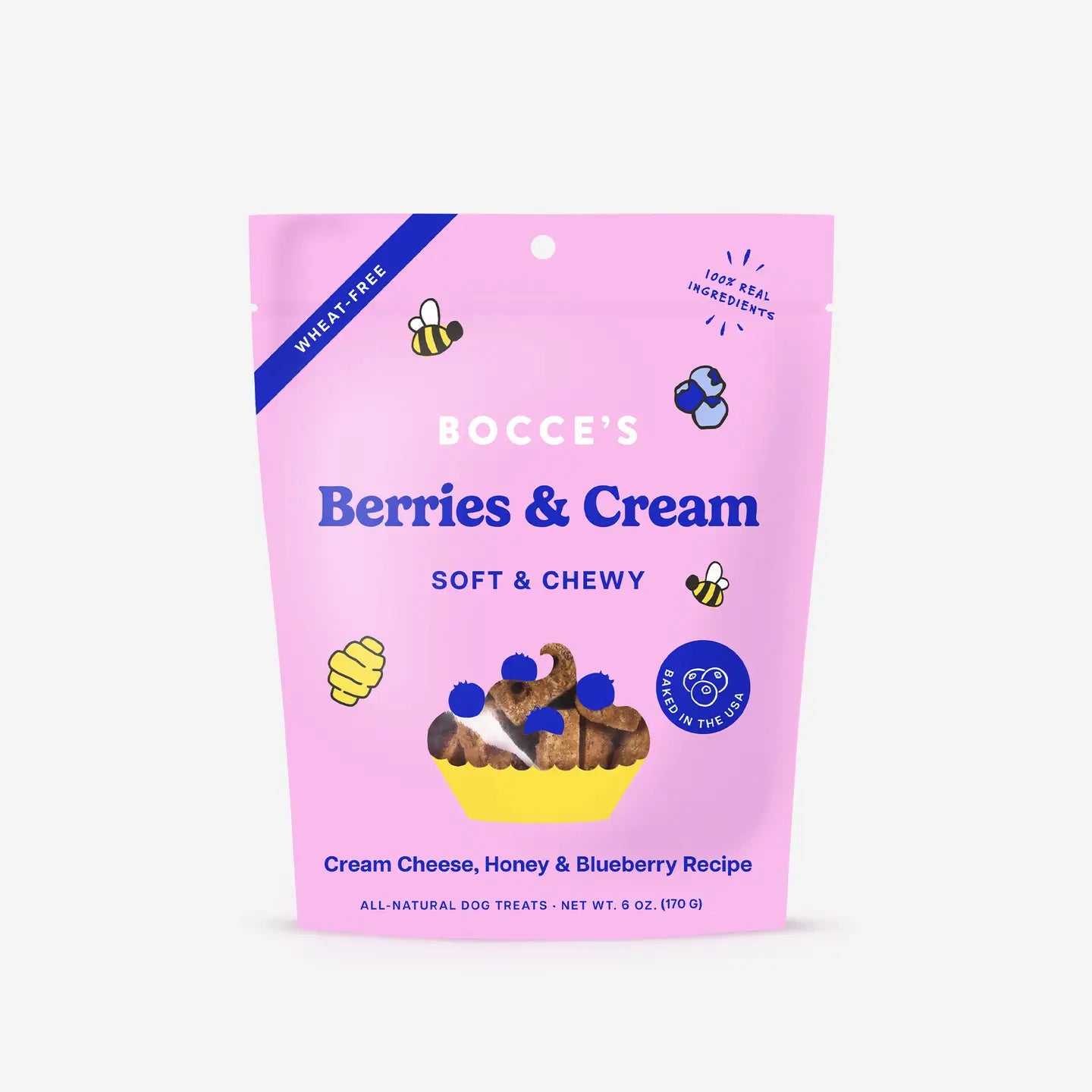 LED light pet collar-Bocce's Berries & Cream Soft And Chewy Treats