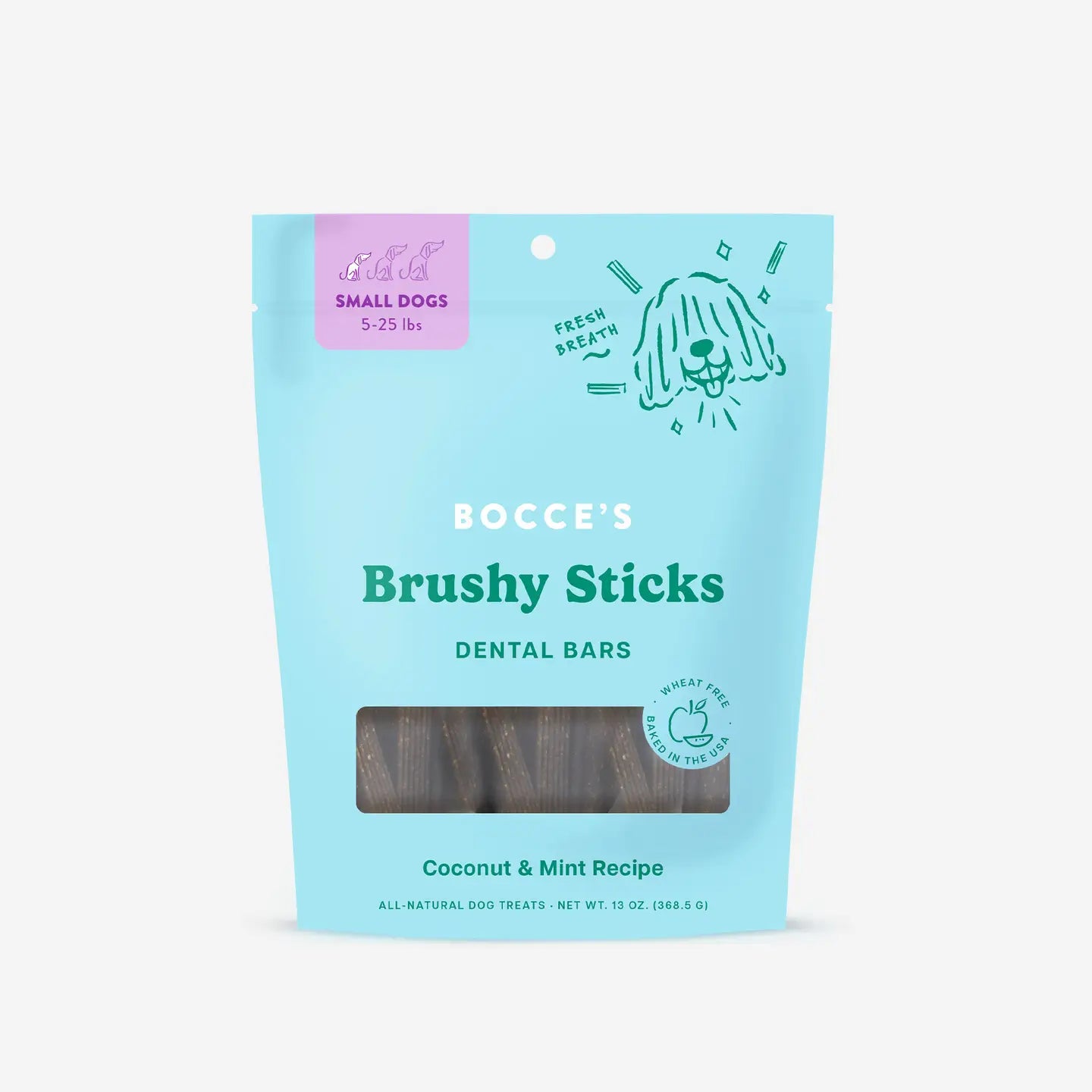 premium catnip toy-Bocce's Brushy Sticks Dental Bars (Small)