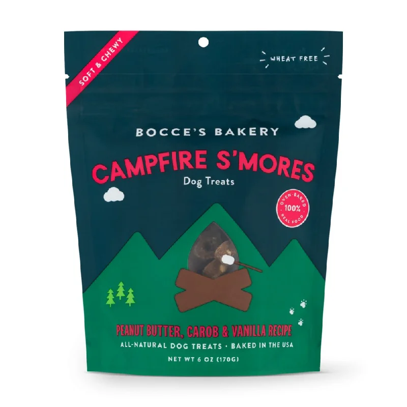 cooling mat for dogs-Bocce's Campfire S'mores Soft & Chewy Treats