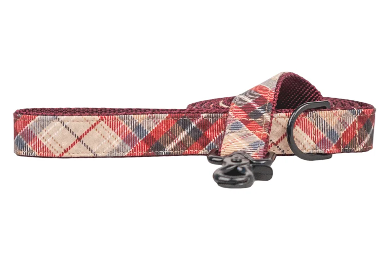 pet dental care kit-Burbank Plaid Dog Leash