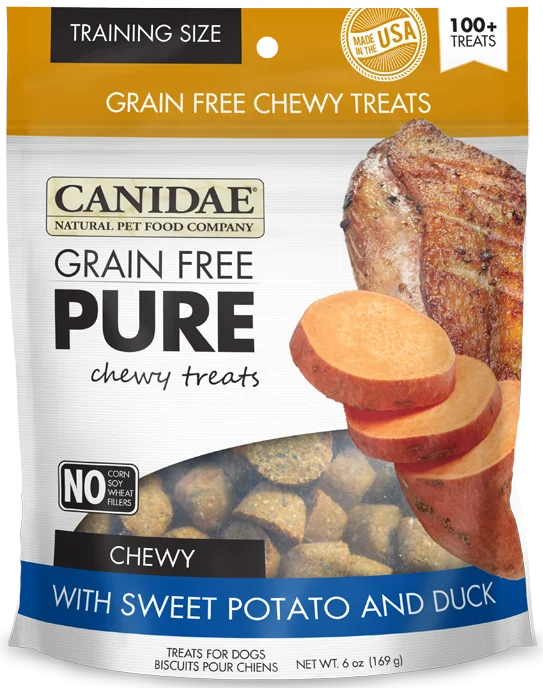 LED light pet collar-Canidae Grain Free PURE Chewy Training Treats with Sweet Potato and Duck Dog Treats