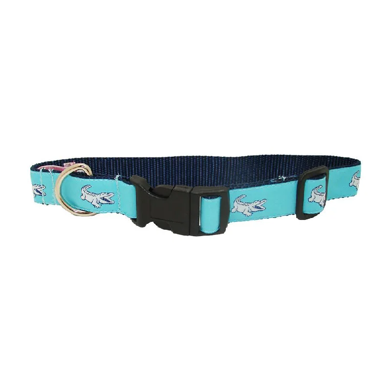 rabbit water dispenser-Caribbean Blue NOLAgator Dog Collar