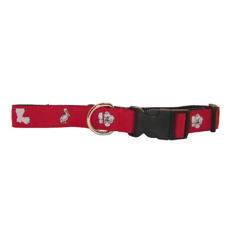 pet-safe houseplants-Cayenne Red Louisiana Dog Collar