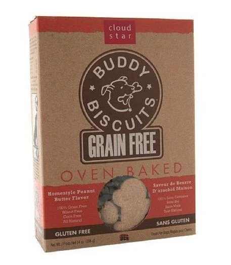 orthopedic dog mattress-Cloud Star Buddy Biscuits Grain Free Oven Baked Peanut Butter Dog Treats