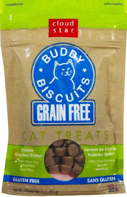 pet monitoring camera-Cloud Star Buddy Biscuits Grain Free Tender Chicken Cat Treats