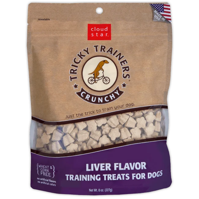 large dog food storage-Cloud Star Crunchy Tricky Trainers Liver Dog Treats