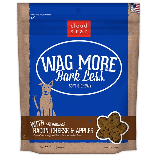 large dog cooling vest-Cloud Star Wag More Bark Less Soft and Chewy Bacon Cheese and Apples Dog Treats