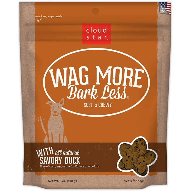 dog ear cleaning solution-Cloud Star Wag More Bark Less Soft and Chewy Savory Duck Dog Treats