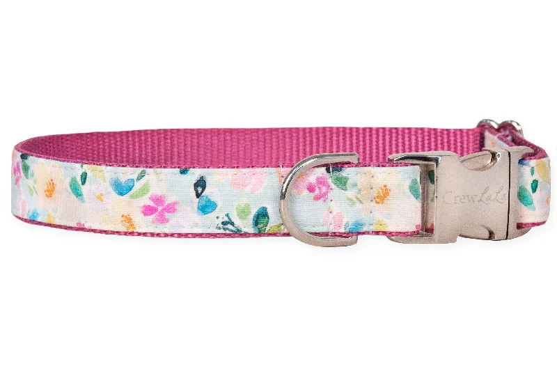 vibrating dog training collar-Cloudy Blooms Dog Collar