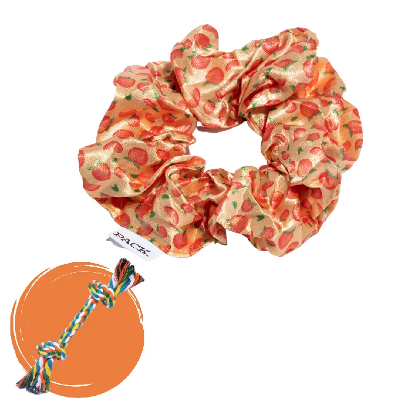 organic dog shampoo-Peaches Scrunchie + Rope Toy - Free Product