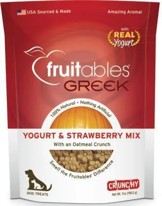 smart pet tracker-Fruitables Greek Yogurt and Strawberry Flavor Dog Treat 7oz