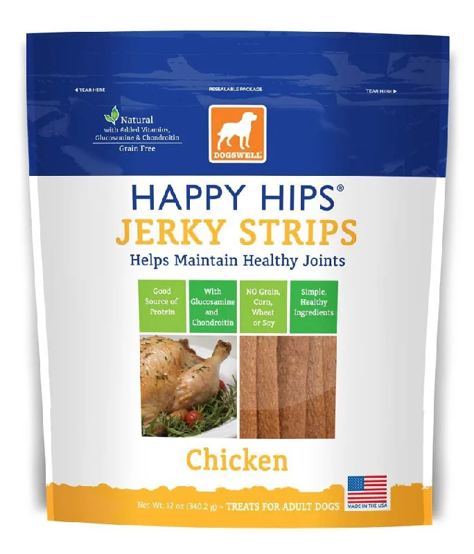 waterproof pet booties-Dogswell Happy Hips USA Made Chicken Jerky Strips 12oz