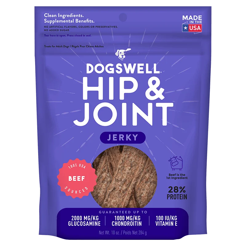 automatic dog waste scooper-Dogswell Hip & Joint Jerky Treats, Beef (10 oz)