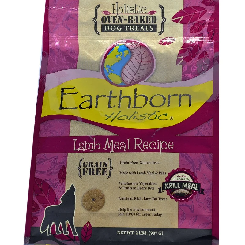 odor-absorbing cat litter-Earthborn Holistic Lamb Oven Baked Dog Treats 2lb