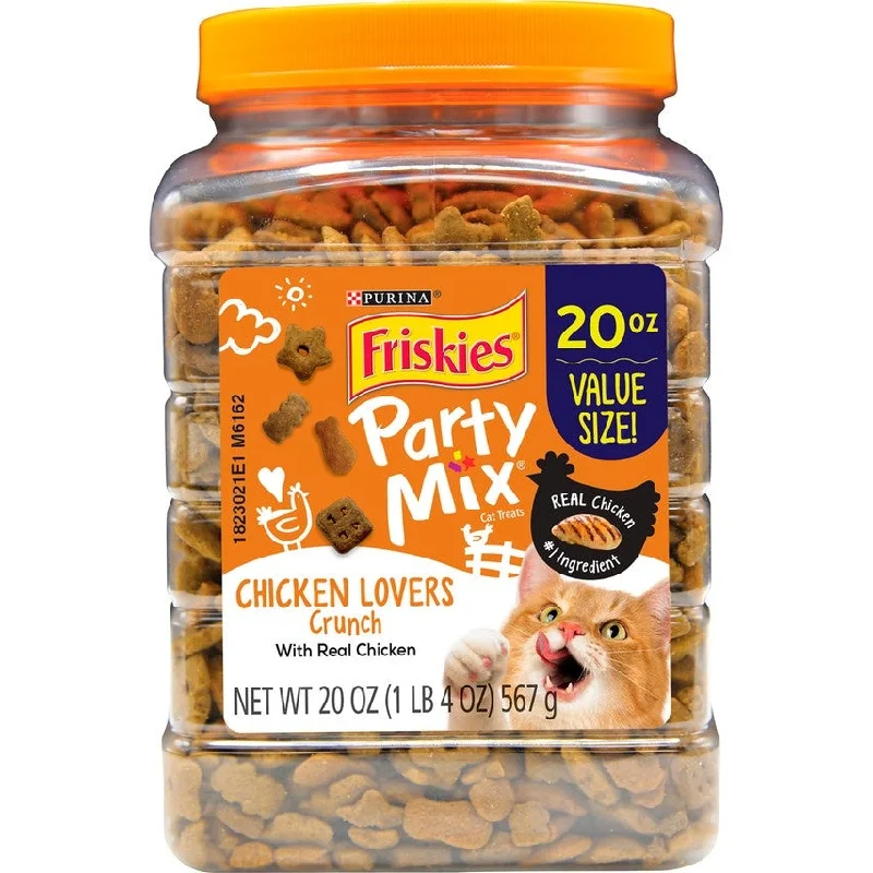 multi-functional pet carrier-Friskies Party Mix Chicken Lovers Crunch Cat Treats