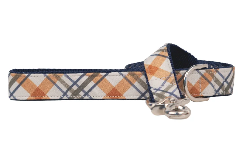 collapsible pet carrier-Georgies Plaid Dog Leash