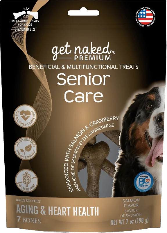 multi-functional pet carrier-Get Naked® Premium® Senior Care Functional Bones Dog Treats (7 Oz)