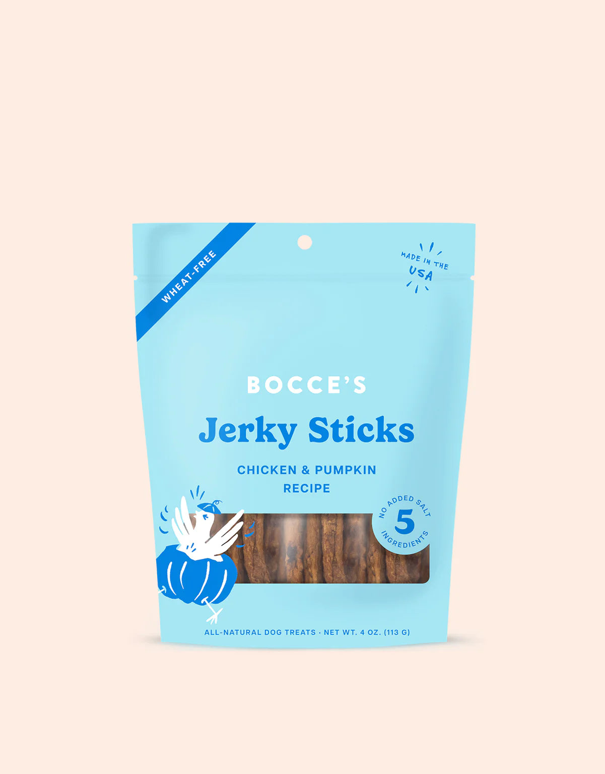 dog-friendly sunscreen-Grazers Chicken & Pumpkin Jerky Sticks