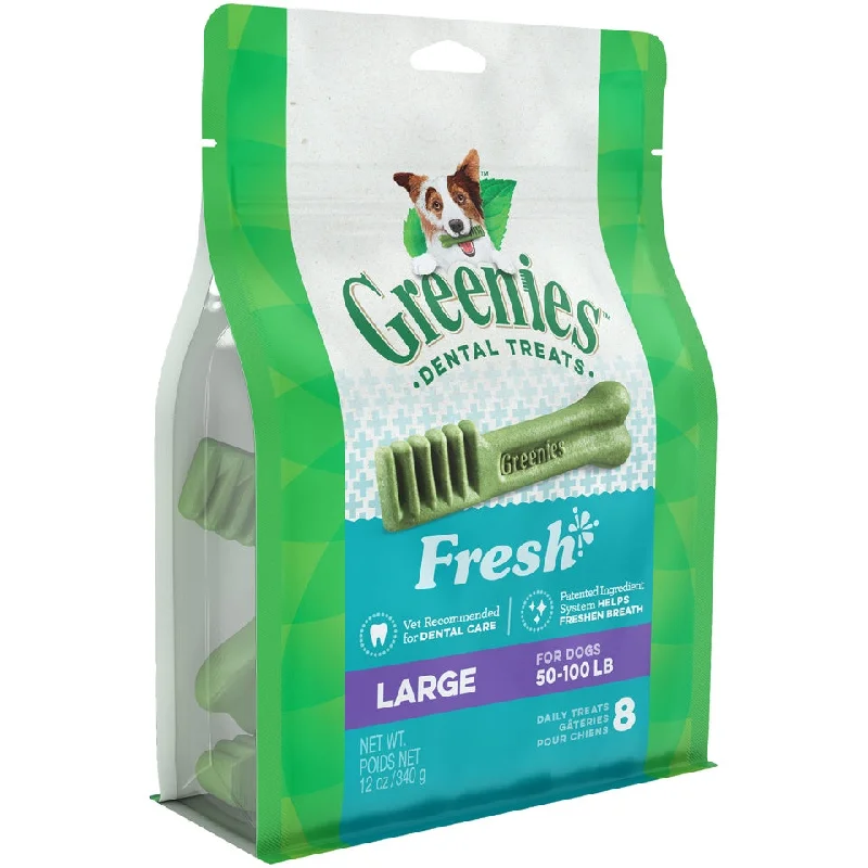 non-slip pet socks-Greenies Fresh Large Dental Dog Treats