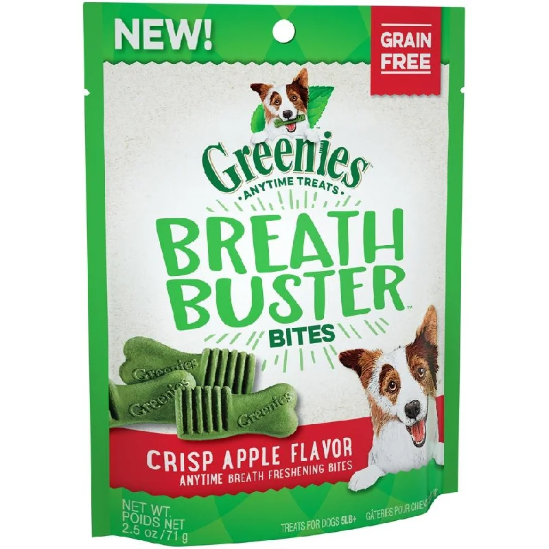 puppy training pee pads-Greenies Grain Free Breath Buster Bites Crisp Apple Dog Treats