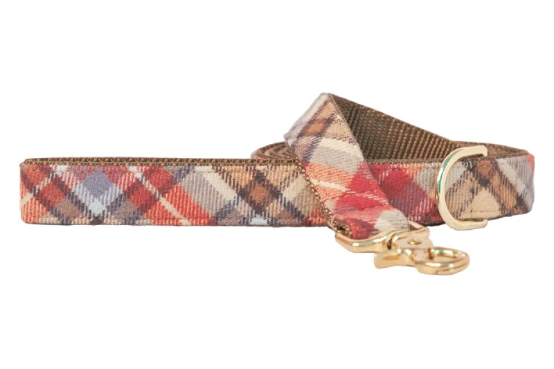 heavy-duty dog leash-Hemingway Flannel Dog Leash