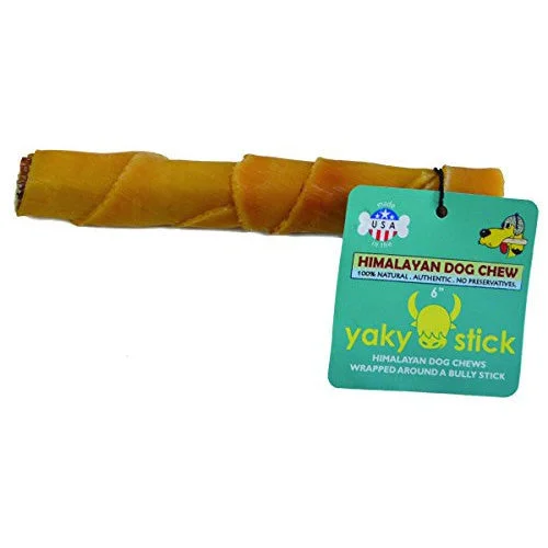 slow feeder dog bowl-Himalayan Yaky Stick Bully Stick Dog Chew 6 Inch