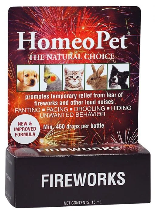 kitten teething ring-Homeopet Anxiety Treatment Fireworks (15-ml)