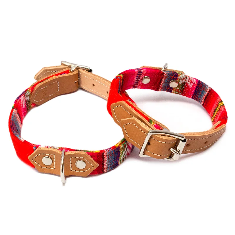 travel-friendly pet grooming kit-Inca Orange Dog Collar